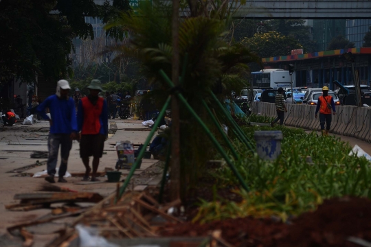 Penataan trotoar Sudirman-Thamrin rampung sebelum Asian Games 2018