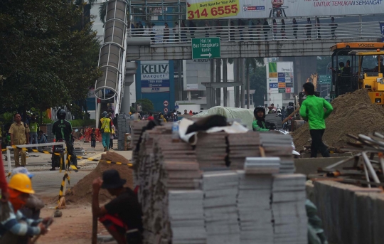 Penataan trotoar Sudirman-Thamrin rampung sebelum Asian Games 2018