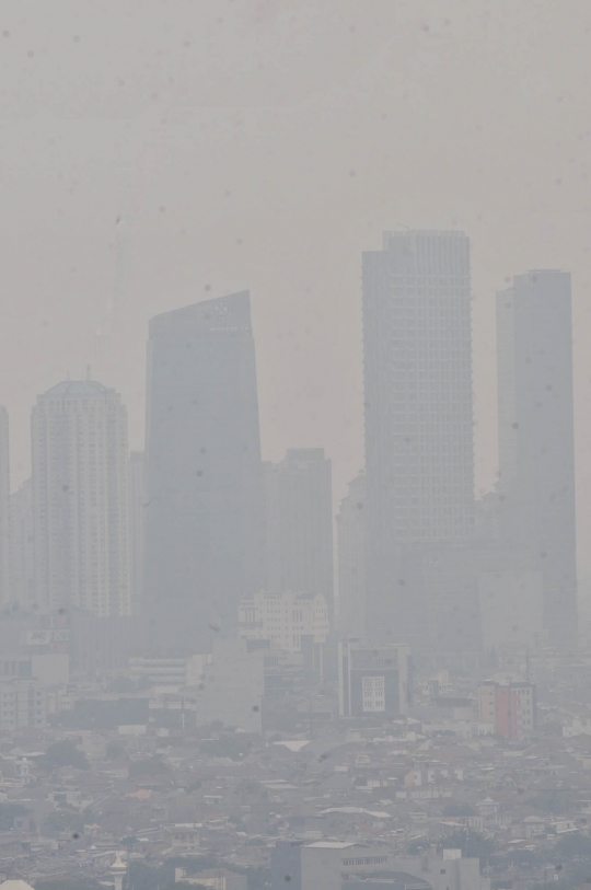 Kabut pekat selimuti Ibu Kota
