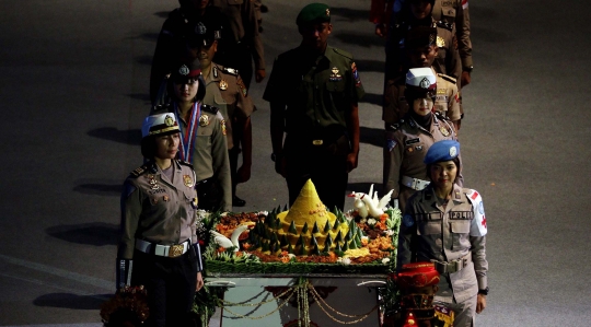 Ribuan polisi ikuti upacara HUT ke-72 Bhayangkara