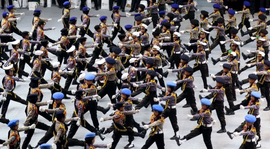 Aksi polisi cilik meriahkan peringatan HUT ke-72 Bhayangkara