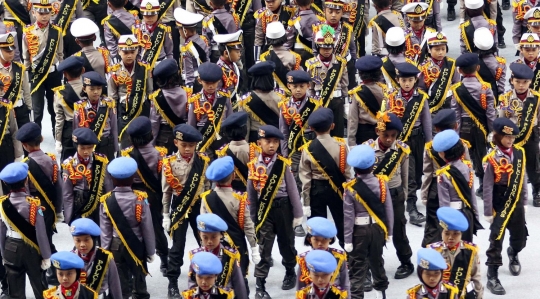 Aksi polisi cilik meriahkan peringatan HUT ke-72 Bhayangkara