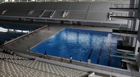 Melihat Stadion Akuatik GBK yang telah bersertifikasi internasional