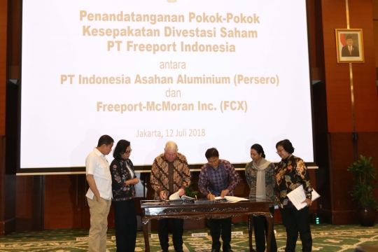 Sah, saham Freeport 51% dimiliki oleh Indonesia