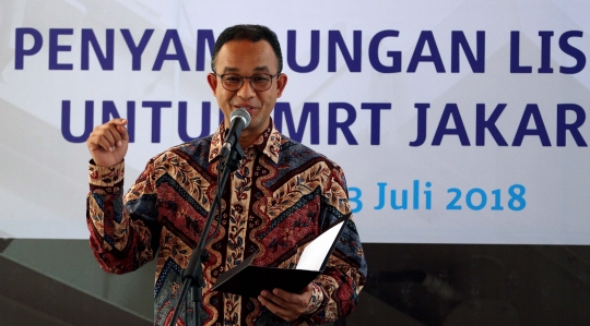 Gubernur Jakarta Anies Baswedan resmikan Gardu Distribusi Listrik MRT Jakarta