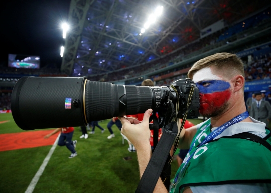 Perjuangan pewarta foto berburu momen terbaik Piala Dunia 2018