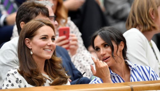 Keakraban Kate Midleton dan Meghan Markle nonton bareng Kejuaraan Wimbledon