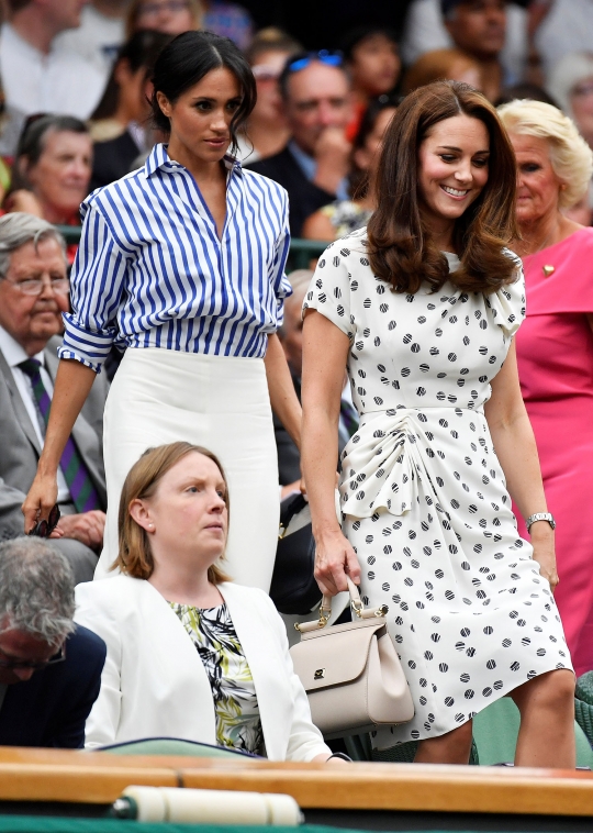 Keakraban Kate Midleton dan Meghan Markle nonton bareng Kejuaraan Wimbledon