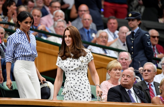 Keakraban Kate Midleton dan Meghan Markle nonton bareng Kejuaraan Wimbledon