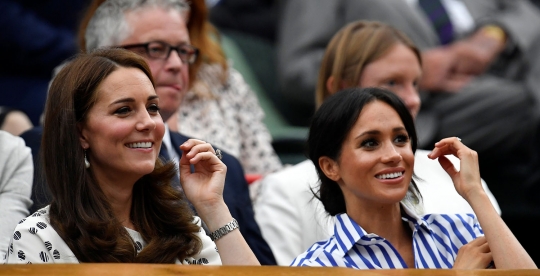 Keakraban Kate Midleton dan Meghan Markle nonton bareng Kejuaraan Wimbledon