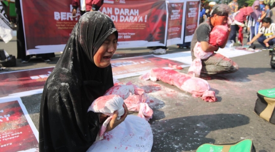 Teatrikal galang dana untuk korban perang Suriah