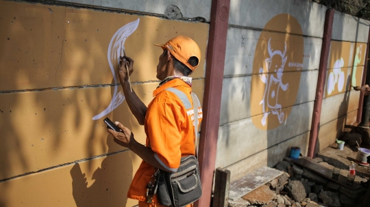 Sosialisasi Asian Games 2018 lewat mural