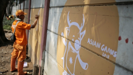 Sosialisasi Asian Games 2018 lewat mural