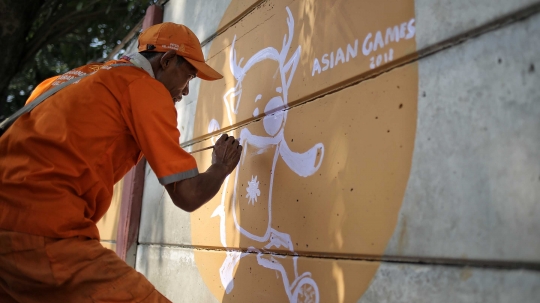 Sosialisasi Asian Games 2018 lewat mural