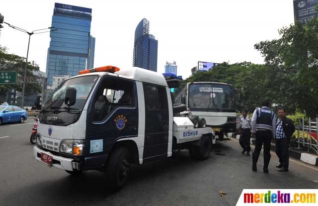 Foto : jelang Asian games Dishub lakukan razia rutin 