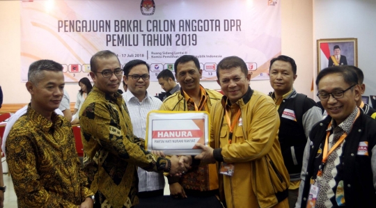 Hanura daftar bakal calon legislatif di KPU