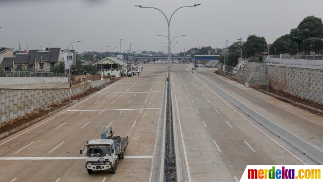 Foto : Wajah Tol Desari yang akan diresmikan Agustus 2018 