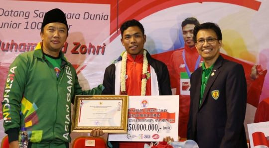 Menang kejuaraan dunia U-20, Lalu M Zohri banjir bonus