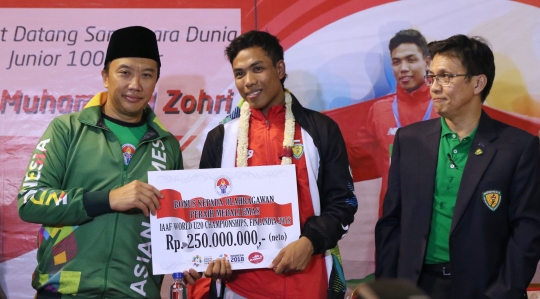 Menang kejuaraan dunia U-20, Lalu M Zohri banjir bonus