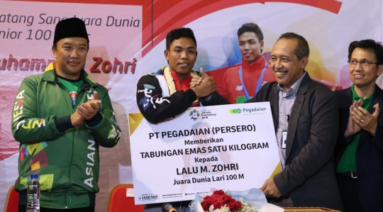 Menang kejuaraan dunia U-20, Lalu M Zohri banjir bonus