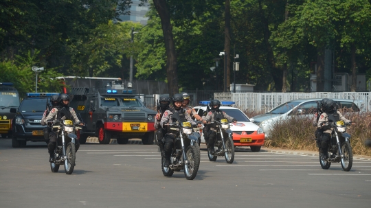 Aksi TNI-Polri dalam latihan pengamanan Asian Games 2018