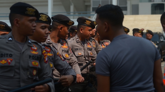 Aksi TNI-Polri dalam latihan pengamanan Asian Games 2018