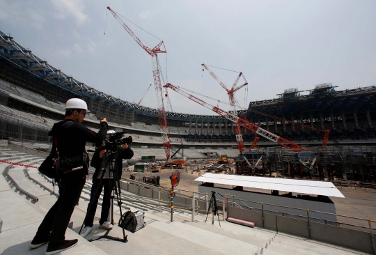 Melihat lebih dekat pembangunan stadion Olimpiade Tokyo 2020