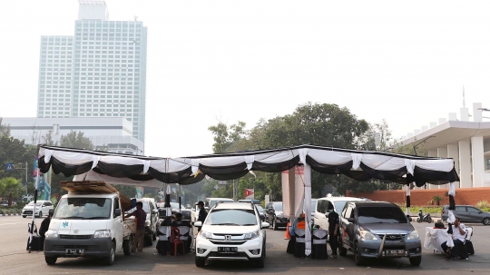 Tekan polusi udara, sejumlah mobil uji emisi gratis di Senayan