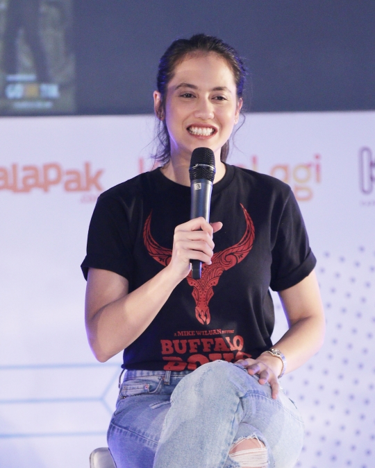 Pevita Pearce berbagi cerita pembuatan film Buffalo Boys di EGTC 2018