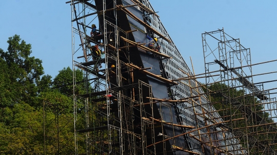 Melihat pembuatan kaldron baru GBK untuk api Asian Games 2018