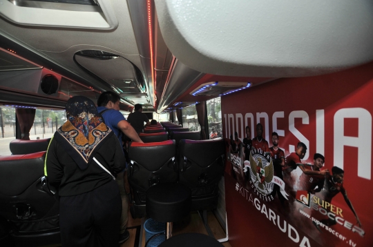 Peluncuran bus baru Timnas Indonesia