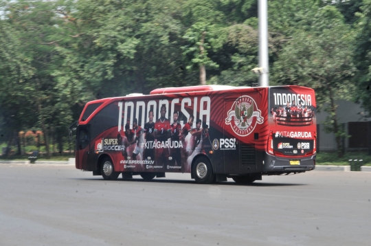 Peluncuran bus baru Timnas Indonesia