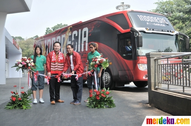 Foto : Peluncuran bus baru Timnas Indonesia merdeka.com Foto : Peluncuran bus baru Timnas Indonesia merdeka.com