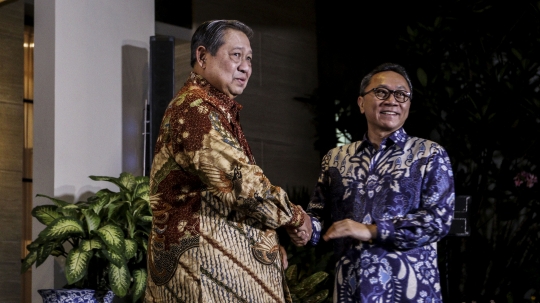 Pertemuan hangat SBY dan Zulkifli Hasan di Mega Kuningan