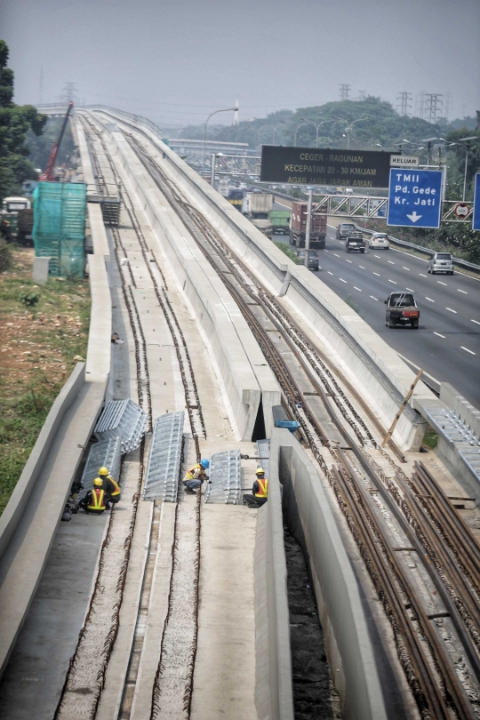 Proyek LRT diusahakan selesai sebelum Asian Games berlangsung