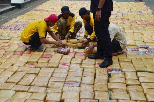 Hampir 1,5 ton ganja disita dari jaringan Aceh