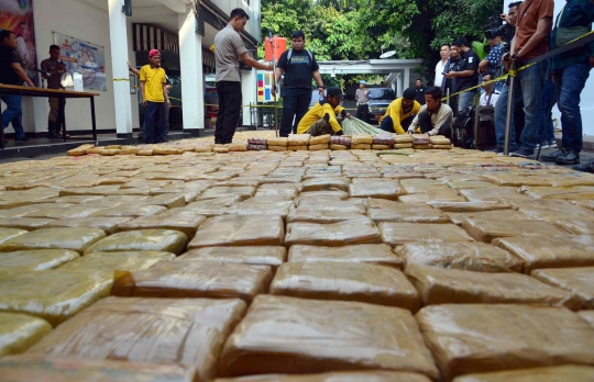 Hampir 1,5 ton ganja disita dari jaringan Aceh