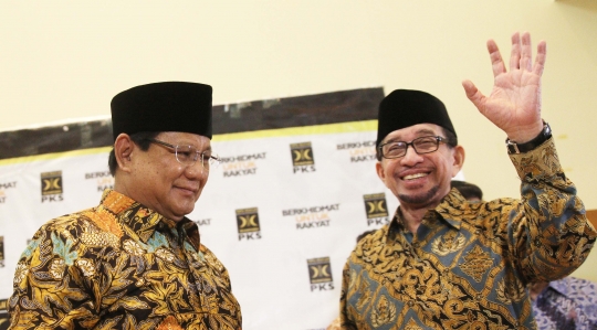 Prabowo dan Sohibul Iman gelar jumpa pers usai pertemuan