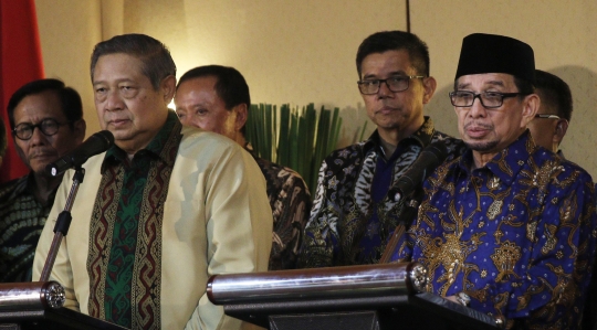 Usai pertemuan tertutup, SBY dan Salim Segaf Al-Jufri gelar jumpa pers