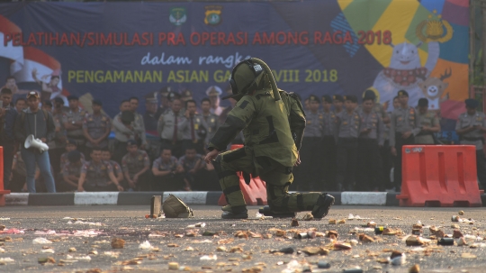 Aksi pasukan TNI-Polri amankan Asian Games 2018