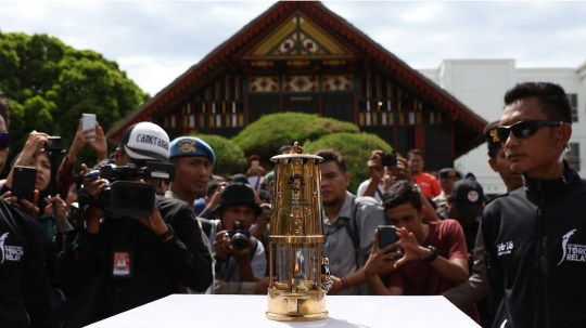 Kirab Obor Asian Games diarak keliling Banda Aceh