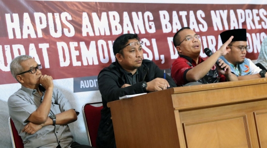 Diskusi 'Hapus Ambang Batas Nyapres, Darurat Demokrasi, Darurat Konstitusi'