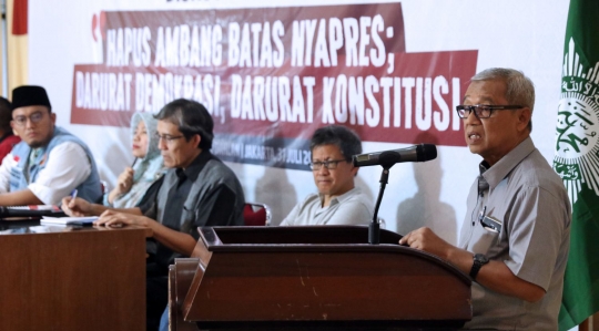 Diskusi 'Hapus Ambang Batas Nyapres, Darurat Demokrasi, Darurat Konstitusi'