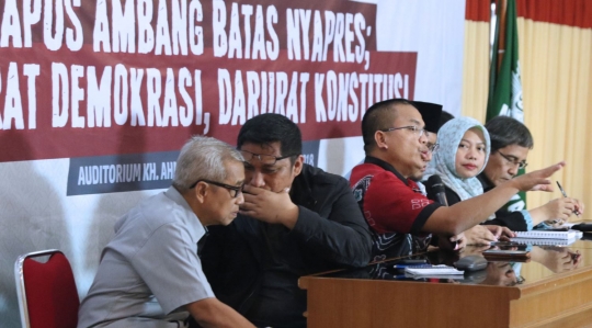 Diskusi 'Hapus Ambang Batas Nyapres, Darurat Demokrasi, Darurat Konstitusi'