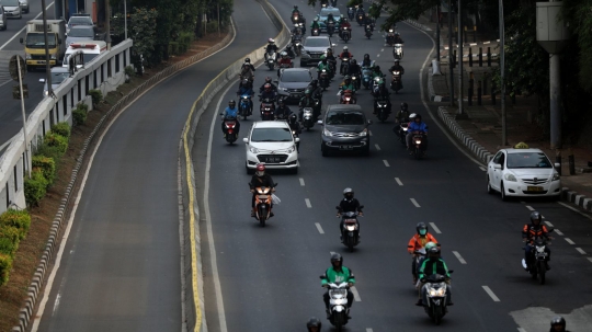 Area ganjil-genap diperluas, begini suasana lalu lintas Ibu Kota