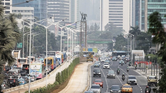 Begini penampakan Patung Selamat Datang usai JPO dibongkar