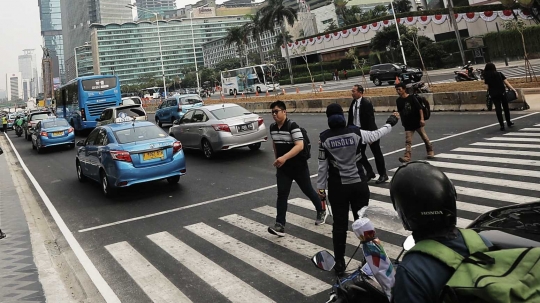 Begini penampakan Patung Selamat Datang usai JPO dibongkar