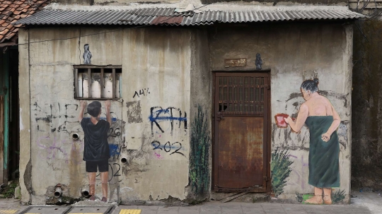 Dipenuhi sketsa unik, kampung ini siap sambut Asian Games 2018
