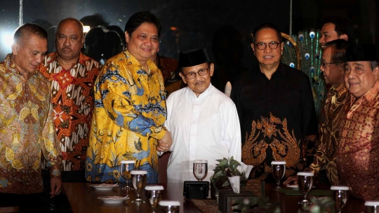 Jelang Pilpres 2019, Airlangga Hartarto temui BJ Habibie