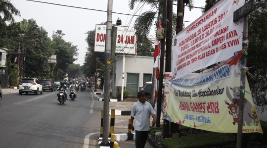 Sejumlah ruas jalan Ibu Kota akan ditutup selama pawai obor Asian Games